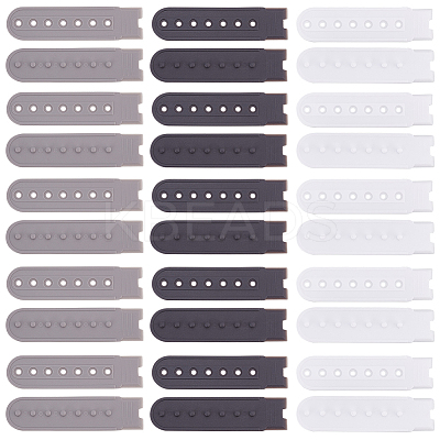60 Sets 3 Colors 7-Holes Replacement Fasteners Buckle Extender Baseball Cap Cowboy Hat Snap Strap Clip FIND-OC0002-78-1