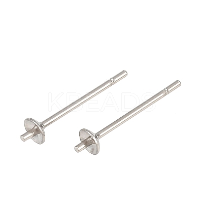 Tarnish Resistant 304 Stainless Steel Post Stud Earring Findings STAS-R063-41-1