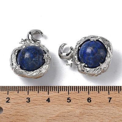 Dyed Natural Lapis Lazuli Pendants G-A298-02P-09-1