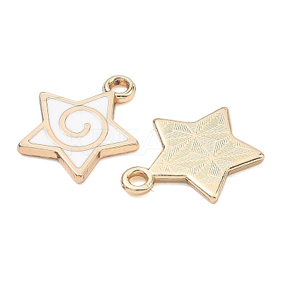Alloy Enamel Pendants ENAM-G235-15G-02-1