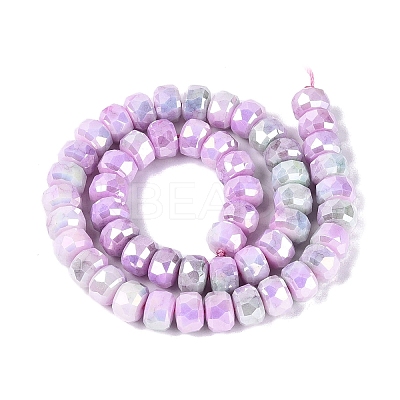Anti-Tarnish Electroplate Glass Beads Strands GLAA-T025-10mm-11L-1
