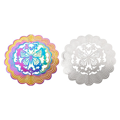 2Pcs 2 Colors 201 Stainless Steel Connector Charms/Links STAS-TA0005-57-1
