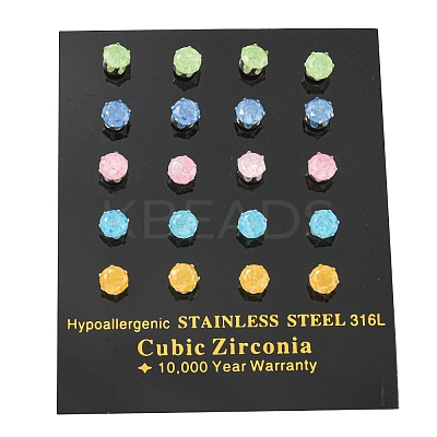 304 Stainless Steel Stud Earrings EJEW-I308-01C-1