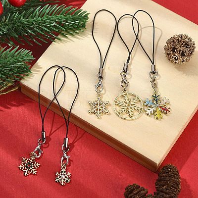 Alloy Enamel Mobile Straps HJEW-JM01474-1