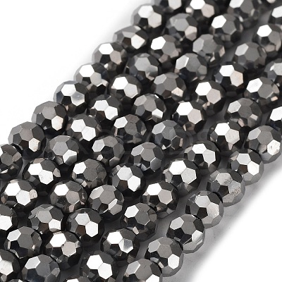 Electroplate Glass Bead Strands LS-EGLA-R042-6mm-06-1