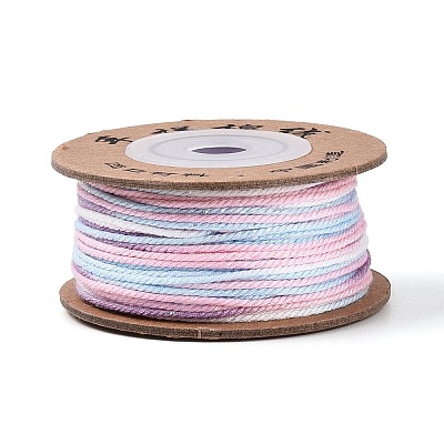 30M Segment Dyed Macrame Cotton Cord OCOR-T018-01M-1