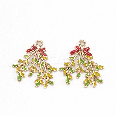 Alloy Enamel Pendants X-ENAM-E569-13-1