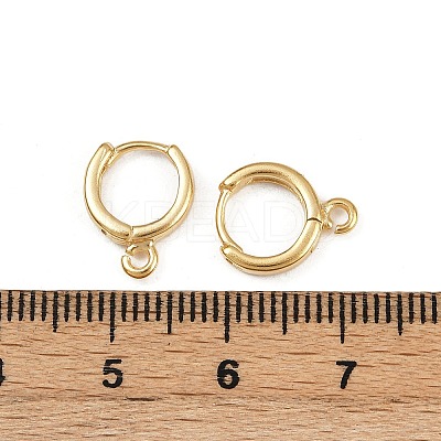 Brass Hoop Earring Findings KK-P310-26A-G-1
