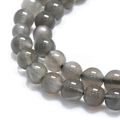 Natural Grey Moonstone Beads Strands G-A245-A05-01-1