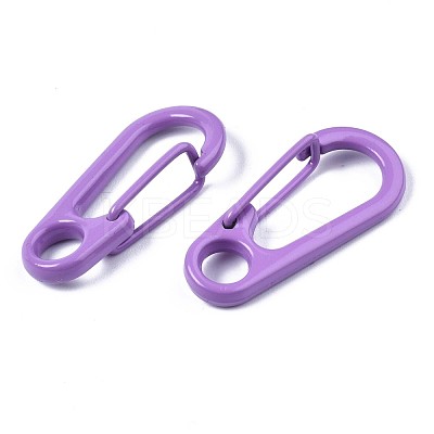 Spray Painted Alloy Spring Gate Rings KEYC-S255-010-NR-1
