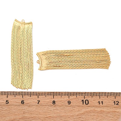 Brass Tassel Big Pendants KK-F898-22A-G-1