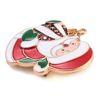 Christmas Theme Alloy Enamel Brooches JEWB-S022-03E-1