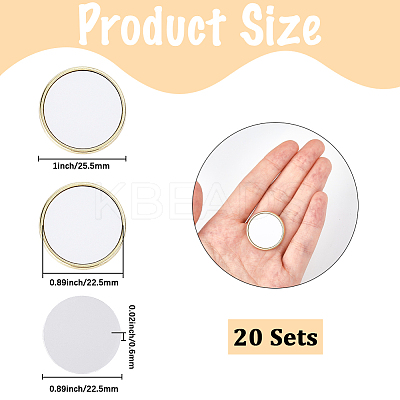 20 Boxs Sublimation Blank Brooch Pins FIND-SP0004-09A-1