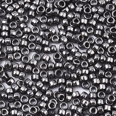 Electroplate Glass Seed Beads SEED-S042-01A-01-1