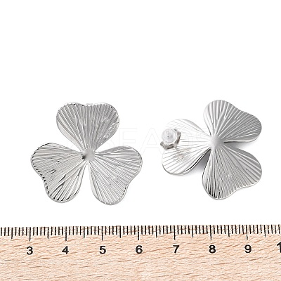 304 Stainless Steel Stud Earrings for Women LS-EJEW-K306-02P-1