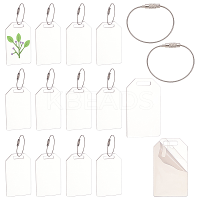 Acrylic Reserved Label Card DIY-FG0007-37-1