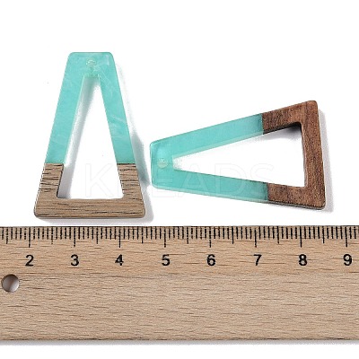 Resin & Wood Pendants WOOD-F015-10F-1