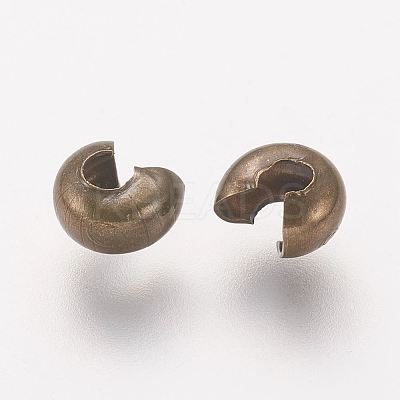Iron Crimp Beads Covers X-IFIN-H028-NFAB-NF-1