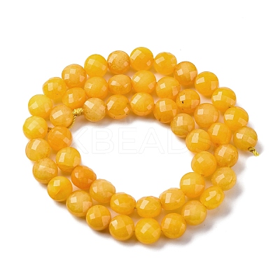 Natural White Jade Dyed Beads Strands G-C179-A44-03-1