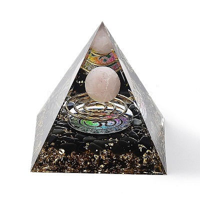 Orgonite Pyramid Resin Energy Generators AJEW-D056-01B-1