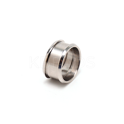 3Pcs 304 Stainless Steel Grooved Finger Ring Settings FIND-WH0105-09C-P-1