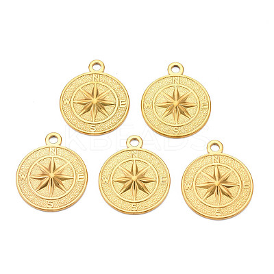 Ion Plating(IP) 304 Stainless Steel Pendants STAS-T063-187G-1