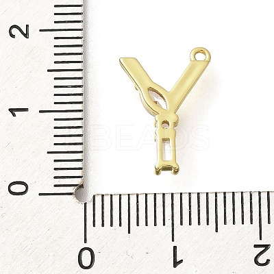 Brass Micro Pave Cubic Zirconia Pendants KK-M310-01G-25-1