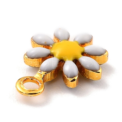 Brass Enamel Charms KK-K260-03G-RS-1
