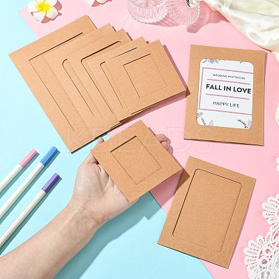 5 Sets 5 Styles Rectangle Cowhide Paper Hanging Photo Frame DIY-CJ0002-66-1