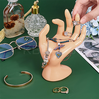 Plastic Mannequin Hand Jewelry Display Holder Stands RDIS-WH0009-013C-1