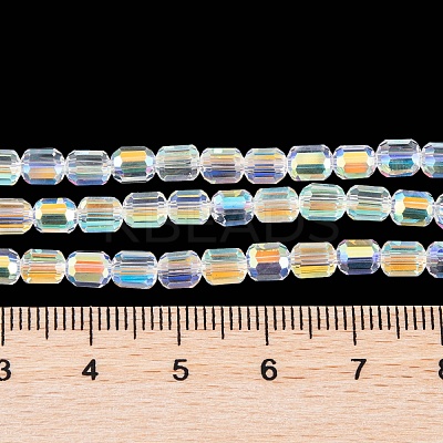Electroplate Glass Beads Strands EGLA-D031-01-02-1