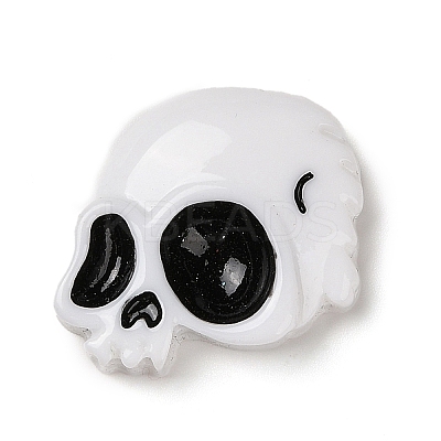 Skull Halloween Opaque Resin Decoden Cabochons LS-RESI-R446-01K-1