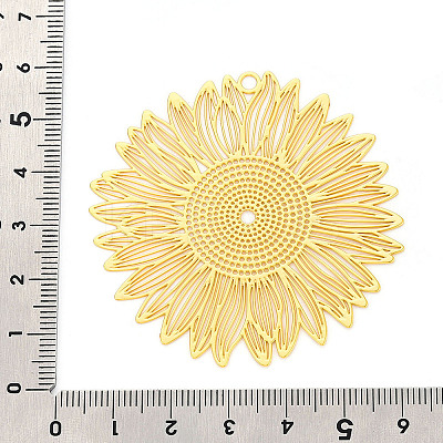 Brass Filigree Big Pendants KKC-T003-13G-1