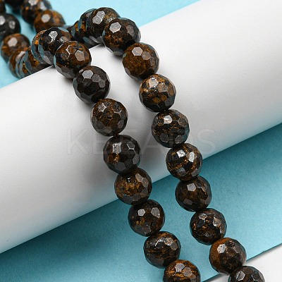 Natural Bronzite Beads Strands G-E571-42A-1