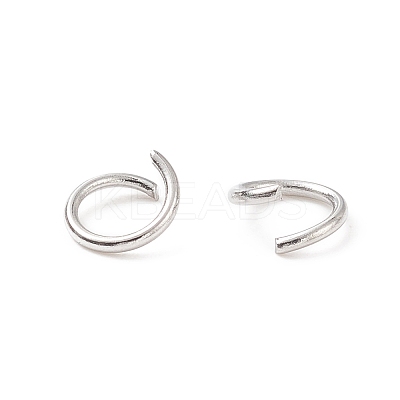 Tarnish Resistant 304 Stainless Steel Open Jump Rings X-STAS-R049-6x0.8mm-1