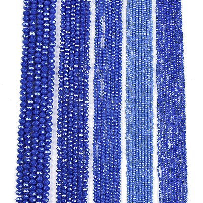 Electroplate Glass Beads Strands EGLA-A044-P4mm-A32-1