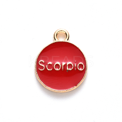 Alloy Enamel Pendants ENAM-SZ0001-28B-L-1