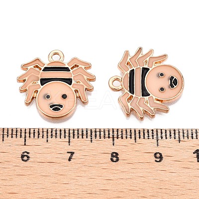 Halloween Theme Rack Plating Luminous Alloy Enamel Pendants ENAM-N056-230G-1