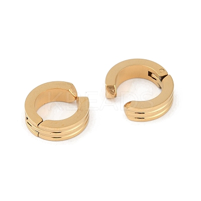 Ion Plating(IP) 304 Stainless Steel Clip-on Earrings EJEW-M001-11G-1