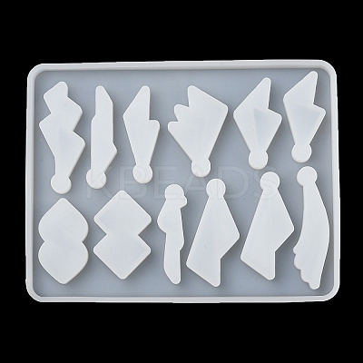 Geometrical Shape DIY Pendant Silicone Molds DIY-E070-01C-1