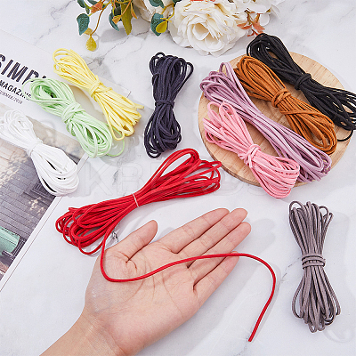 Flat Faux Suede Cord DIY Jewelry Making Finding Kit DIY-DC0002-63-1