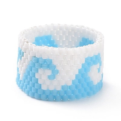 Handmade Japanese Seed Rings RJEW-MZ00001-1