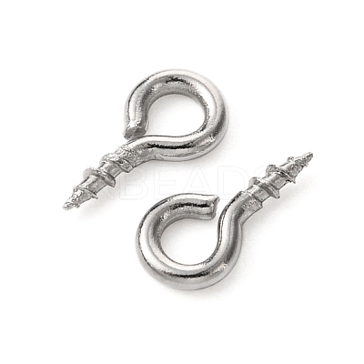 Tarnish Resistant 304 Stainless Steel Screw Eye Pin Peg Bails STAS-Q224-03A-1