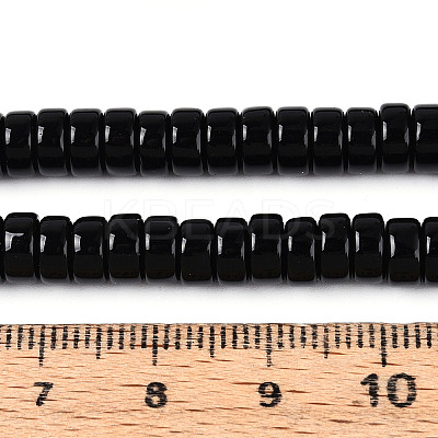 Opaque Solid Color Glass Beads Strands X-GLAA-N026-3x6mm-11-1