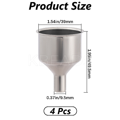 Non-Tarnish 304 Stainless Steel Funnel LS-STAS-WH20007-04P-1