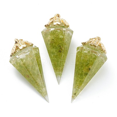 Resin Pointed Pendants G-L571-01-1