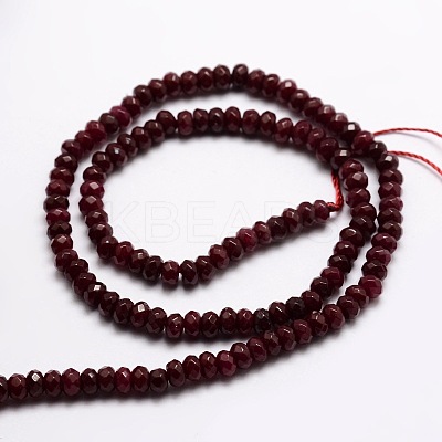 Dyed Natural Malaysia Jade Rondelle Beads Strands LS-G-E316-2x4mm-20-1