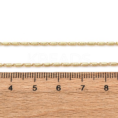 Brass Column Link Chain Necklaces MAK-L045-03G-1