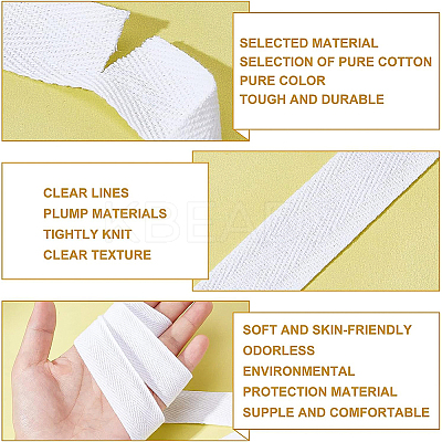 Cotton Ribbons OCOR-WH0032-28B-1