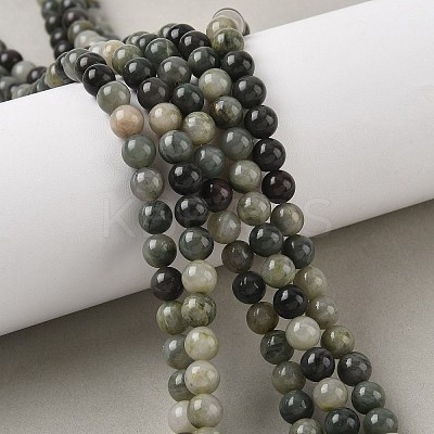 Natural Green Rutilated Quartz Beads Strands LS-G-Q462-61-6mm-1